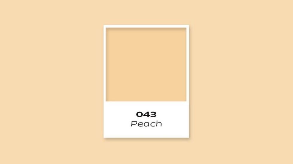 Color: Peach（ピーチ）Code: 043