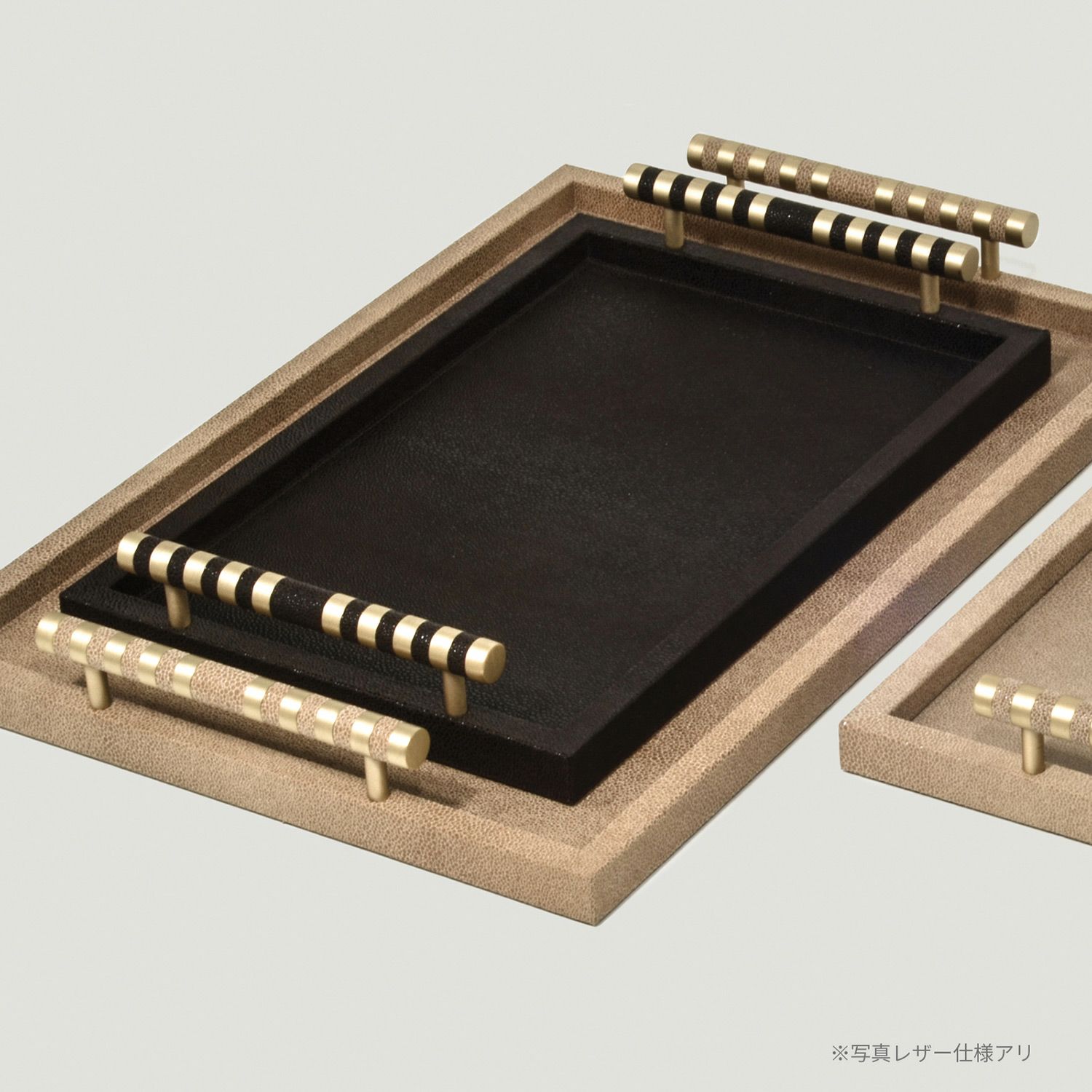 デダロ レクタングルトレイ（ミディアム） クロムハンドル 